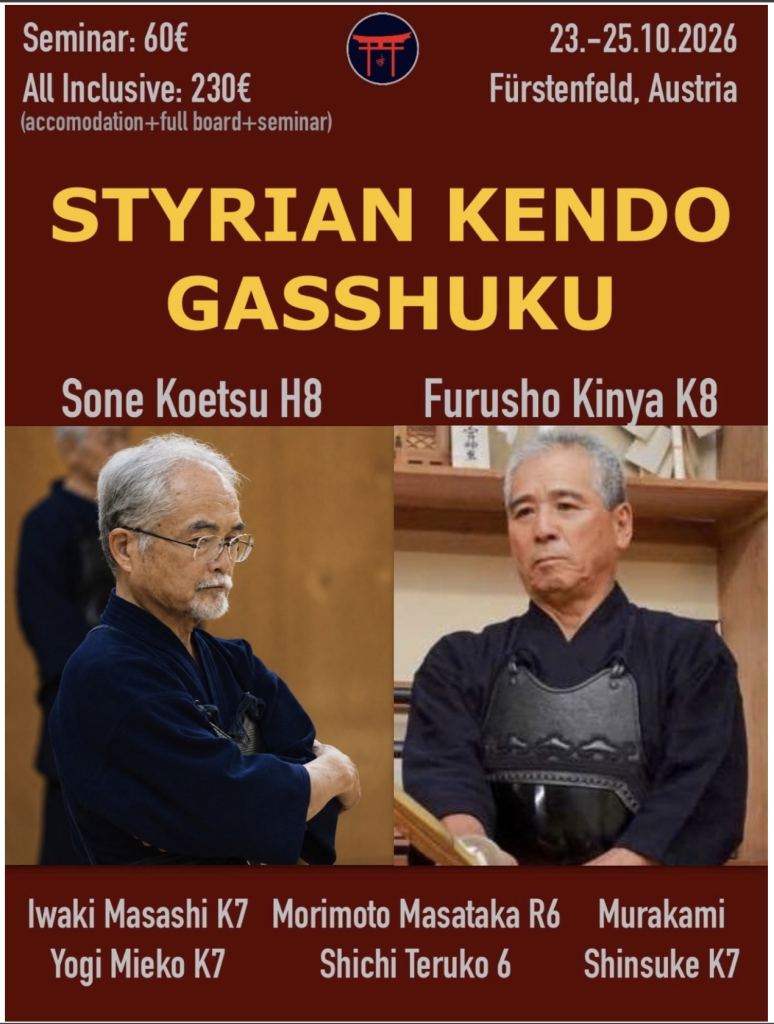 Poster for Mumonkan Styrian Kendo Gasshuku 2026