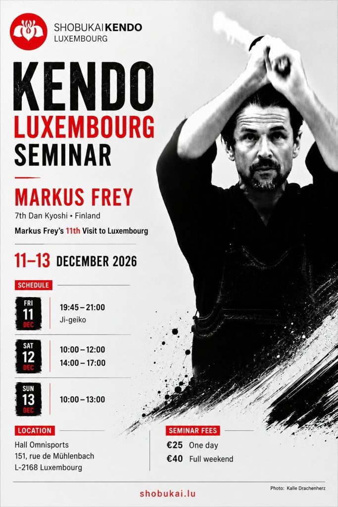 Poster for Kendo Luxembourg Seminar